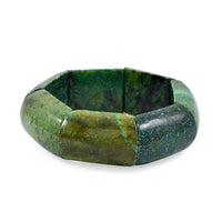 Jasper 353.05 ctw Plain Large Section Stretch Bracelet