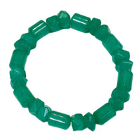 Green Aventurine Bracelet (Stretchable) 100.00 ctw