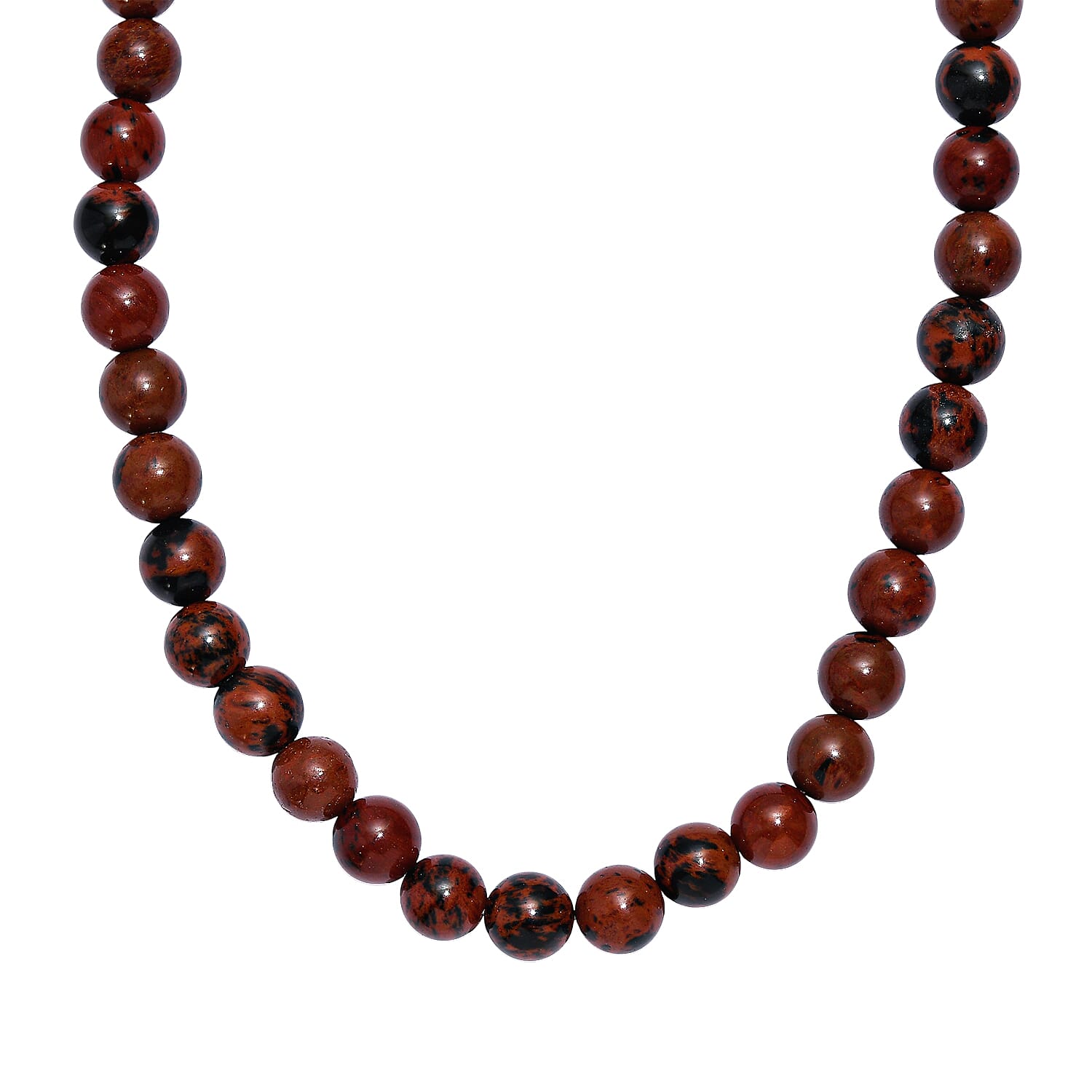 Karis Red Jasper Beaded 175.00 ctw Necklace 18 Inches in Platinum Bond