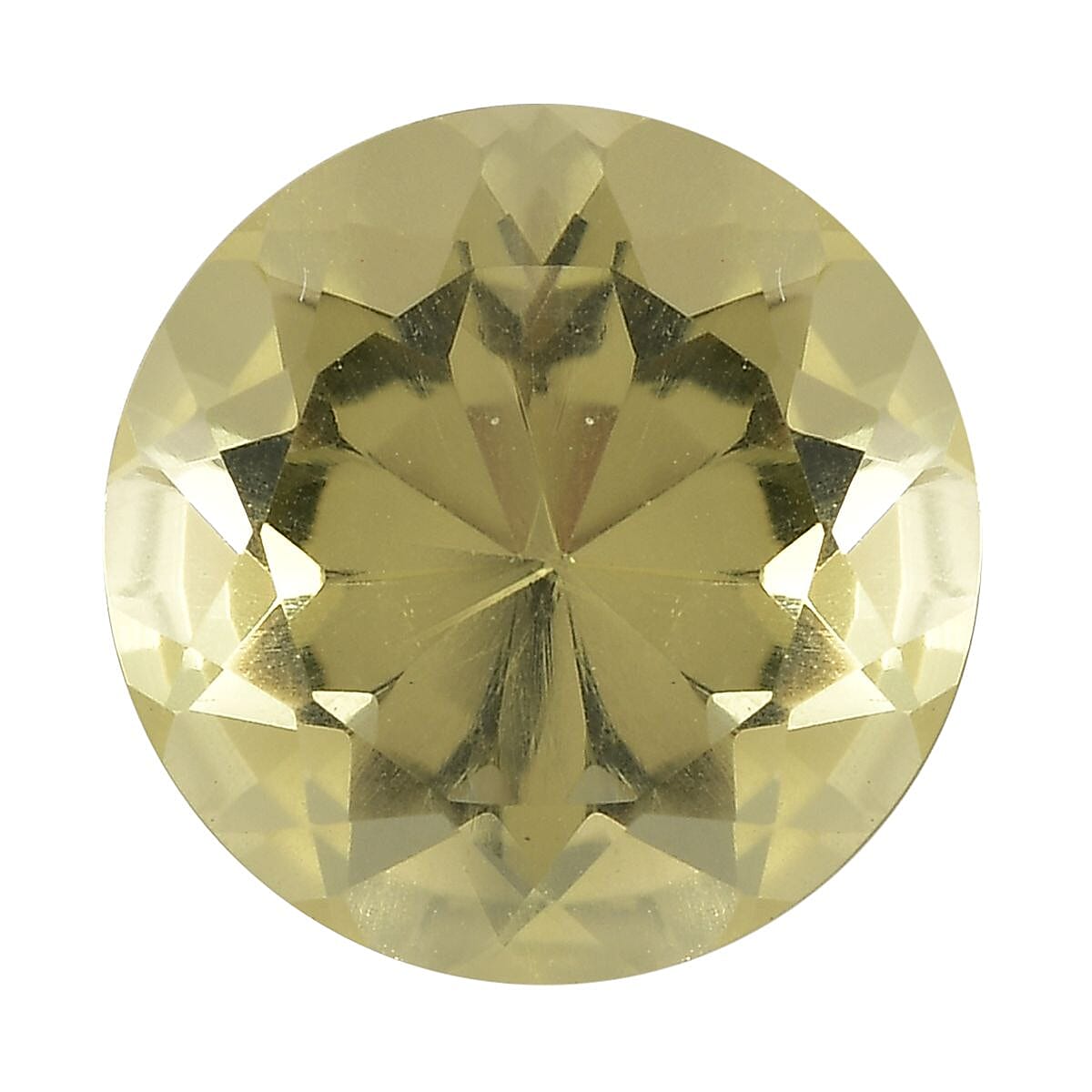 Lemon Quartz (Rnd 12 mm) 4.40 ctw Loose Gemstone