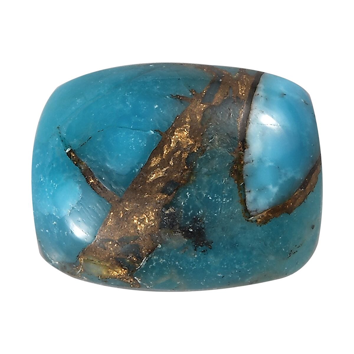 AA Blue Turquoise (Cush 9x7 mm) 1.70 ctw Loose Gemstone