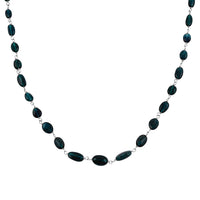 Rhapsody 950 Platinum AAAA Monte Belo Indicolite Beaded Necklace (18 Inches) 30.00 ctw
