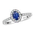 Premium Kanchanaburi Blue Sapphire, Moissanite Ring in Rhodium Over Sterling Silver (Size 10.0) 1.70 ctw - Sticky add to cart bar