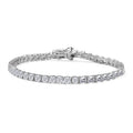 D'Joy Moissanite Bracelet in Rhodium Over Sterling Silver (7.25 In) 8.50 ctw - Sticky add to cart bar