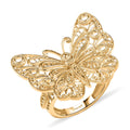 D'Joy 18K Vermeil YG Over Sterling Silver Butterfly Ring (Size 10.0) (6.30 g) - Sticky add to cart bar