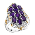 African Amethyst 4.50 ctw Ring in Platinum Bond (Size 6.5) - Sticky add to cart bar