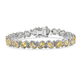 TLV Betroka Blue Apatite Bracelet in Rhodium Over Sterling Silver (7.25 In) 11.60 ctw - Sticky add to cart bar