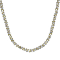 TLV Betroka Blue Apatite Necklace (18 Inches) in Rhodium Over Sterling Silver 29.50 ctw