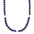 Purple Pearl (D) and Freshwater Pearl Necklace in Rhodium Over Sterling Silver 20 Inches - Sticky add to cart bar
