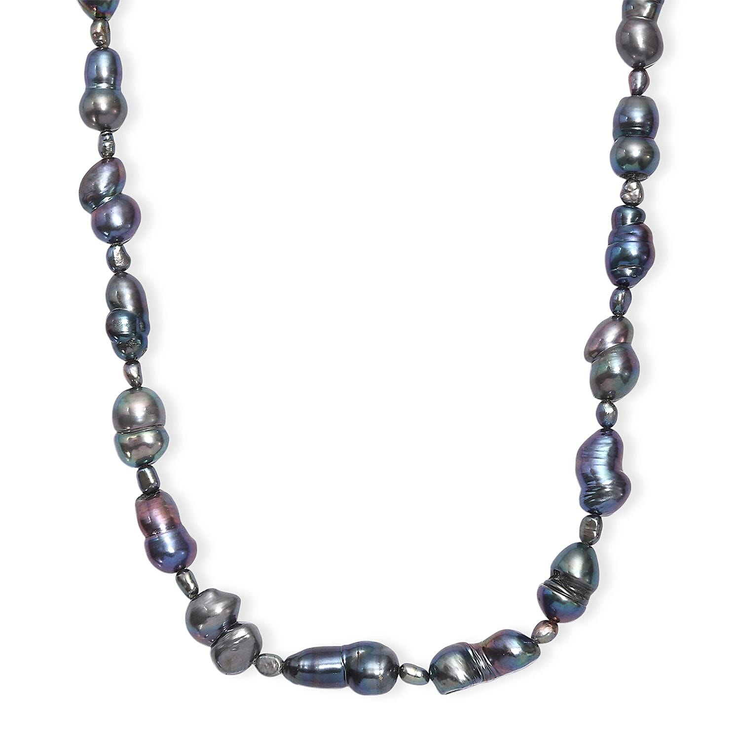 Peacock Pearl (D) Necklace in Stainless Steel
