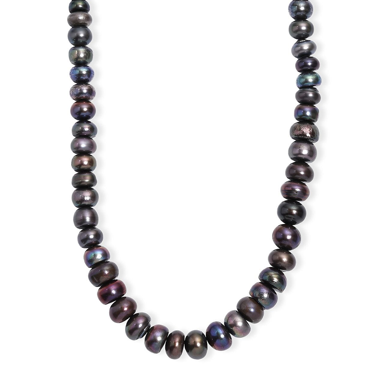 Peacock Pearl (D) Necklace in Stainless Steel 18 Inches