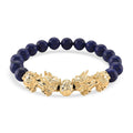 Lapis Lazuli 150.00 ctw Bracelet (Adjustable) in Goldtone - Sticky add to cart bar