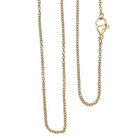 Cable Chain in ION Plated YG Stainless Steel 20 Inches