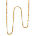 Italian Spiga Royal Chain Necklace in 10K Yellow Gold 5.44 Grams 20 Inches - Sticky add to cart bar