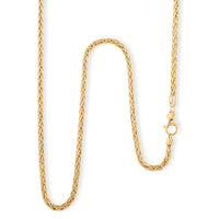 Italian Spiga Royal Chain Necklace in 10K Yellow Gold 5.44 Grams 20 Inches