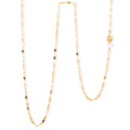Italian Mirror Valentino Chain Necklace with Magnetic Clasp in 10K Yellow Gold 1.62 Grams 20 Inches - Sticky add to cart bar