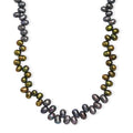 Multi Color Pearl (D) Necklace in Rhodium Over Sterling Silver 18 Inches - Sticky add to cart bar