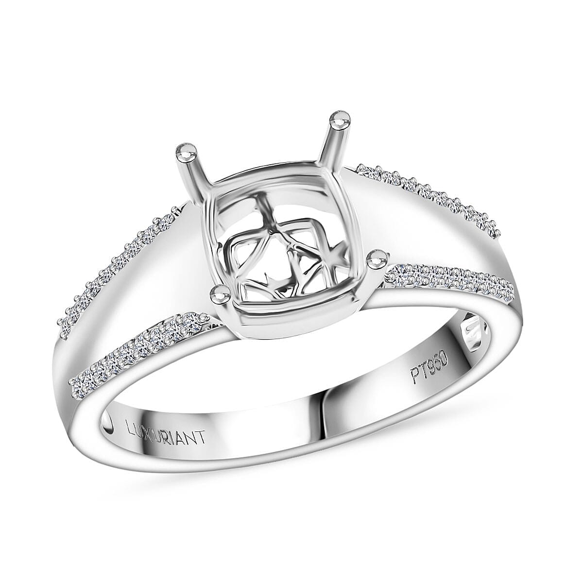 Luxuriant Lab Grown Diamond VS 0.18 ctw Solitaire Ring in 950 Platinum (Size 11.0) 10 Grams