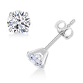 Luxuriant Lab Grown Diamond SI 2.00 ctw Stud Earrings in 14K White Gold - Sticky add to cart bar
