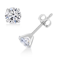 Luxuriant Lab Grown Diamond SI 2.00 ctw Stud Earrings in 14K White Gold