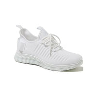 Kendall and Kylie White Ezora Knit Trainers (Size 6.5)