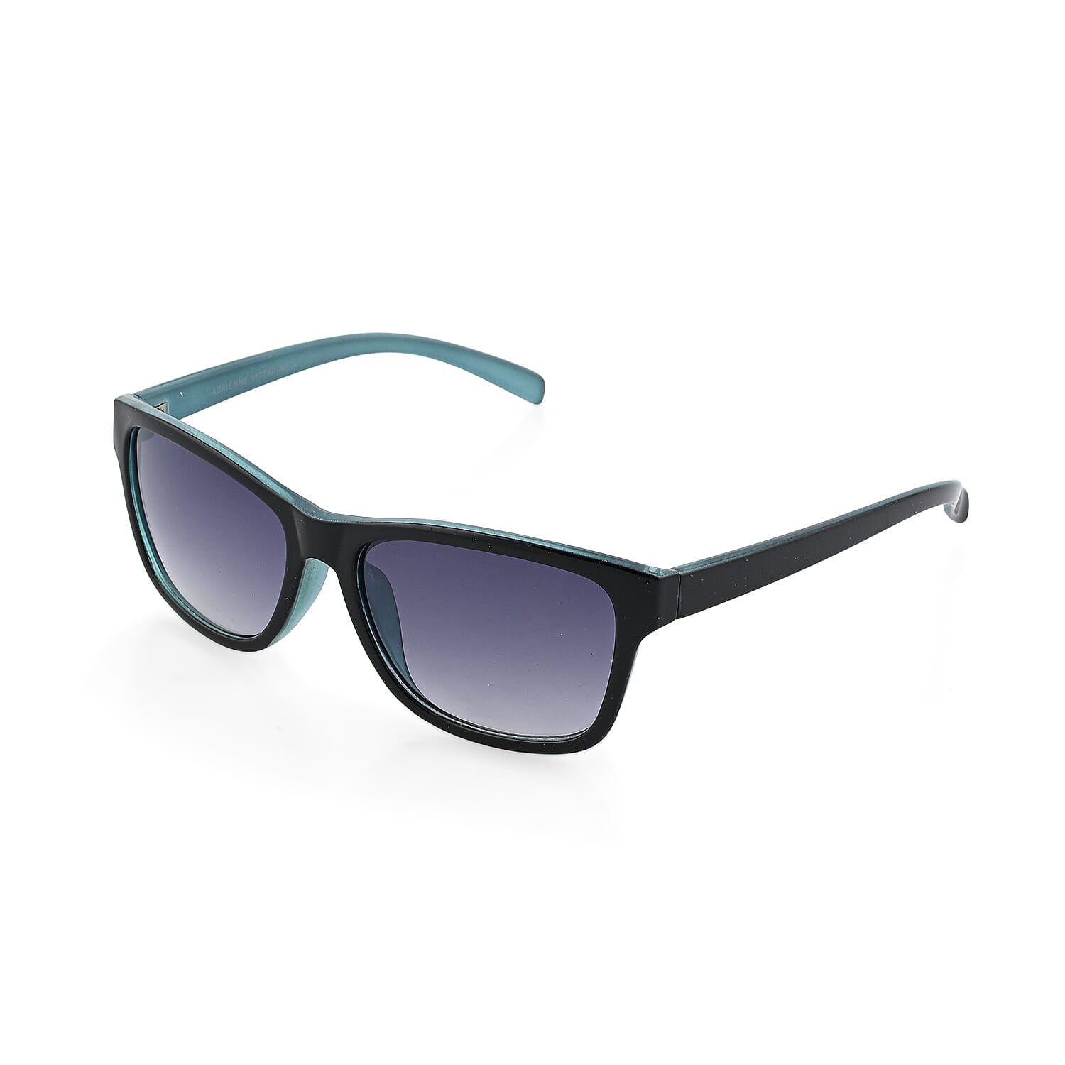 Adrienne Vittadini Sporty Fashion Square Sunglasses -White on Aqua