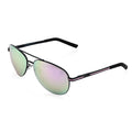 Adrienne Vittadini Aviator with Temple Detail Sunglasses -Black/Purple - Sticky add to cart bar