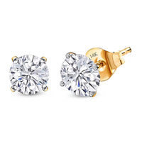 Luxuriant Lab Grown Diamond SI 2.00 ctw Stud Earrings in 14K White Gold