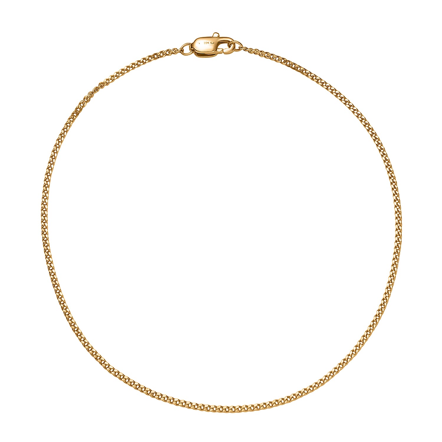 22K Yellow Gold Bracelet (6.50 In) 1.36 Grams