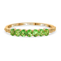 Ever True Chartreuse Quartz Floral Vines Bangle Bracelet in 18K YG Plated (6.50 In) 13.50 ctw - Sticky add to cart bar