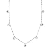 Rhapsody Coin Charm Necklace in 950 Platinum 5 Grams 18 Inches
