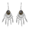 EverTrue Malagasy Labradorite 9.65 ctw Earrings in Stainless Steel - Sticky add to cart bar