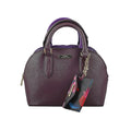 Trina Turk Purple Faux Leather Dome Crossbody Bag (11"x5"x9") - Sticky add to cart bar