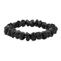 Faceted Freeform Blackstone 146.75 ctw Stretch Bracelet (6-7In) - Sticky add to cart bar