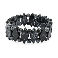 Tigers Eye 150.70 ctw Plain Princess Stretch Bracelet