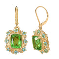 EverTrue Chartreuse Quartz (Triplet) and Multi Gemstone 8.50 ctw Rainforest Radiance Earrings in 18K YG Plated - Sticky add to cart bar