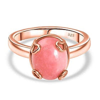 Vinicunca Peruvian Opal 4.25 ctw Ring in Vermeil RG Over Sterling Silver (Size 8)