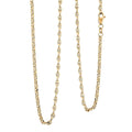 3mm Filk Chain Necklace in 14K Yellow Gold 22 Inches 5.34 Grams - Sticky add to cart bar