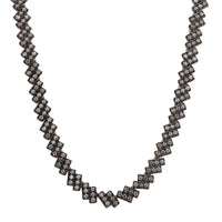 D’Joy Natural Champagne Zircon 12.30 ctw Necklace 18 Inches in 18K Vermeil Rose Gold Over Sterling Silver