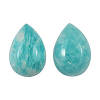 Amazonite Set of 2 (Pear 7x5 mm) 1.32 ctw Loose Gemstone