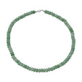 Green Quartz 234.70 ctw Beaded Necklace in Sterling Silver 18 Inches - Sticky add to cart bar