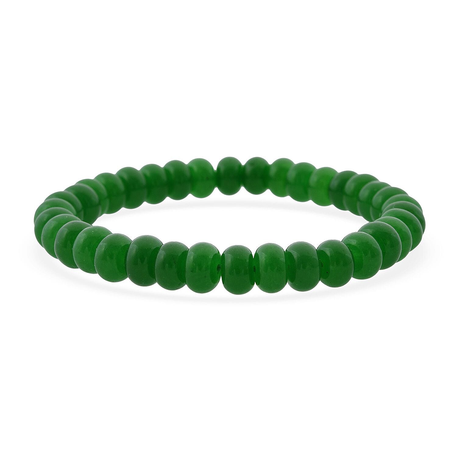 Green Onyx Beaded 98.40 ctw Stretch Bracelet