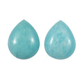 Amazonite Set of 2 (Pear 10x8 mm) 3.50 ctw Loose Gemstone - Sticky add to cart bar