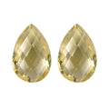 Lemon Quartz Set of 2 (Pear 9x6 mm) 2.45 ctw Loose Gemstone - Sticky add to cart bar