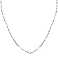Beaded Chain Necklace in 950 Platinum 3 Grams 20 Inches
