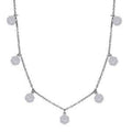Luxuriant Lab Grown Diamond G-H SI 2.00 ctw Station Necklace in Rhodium Over Sterling Silver 18 Inches - Sticky add to cart bar