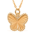 Italian Diamond-Cut Butterfly Pendant Necklace in 10K Yellow Gold 18-20 Inches 1.40 Grams - Sticky add to cart bar