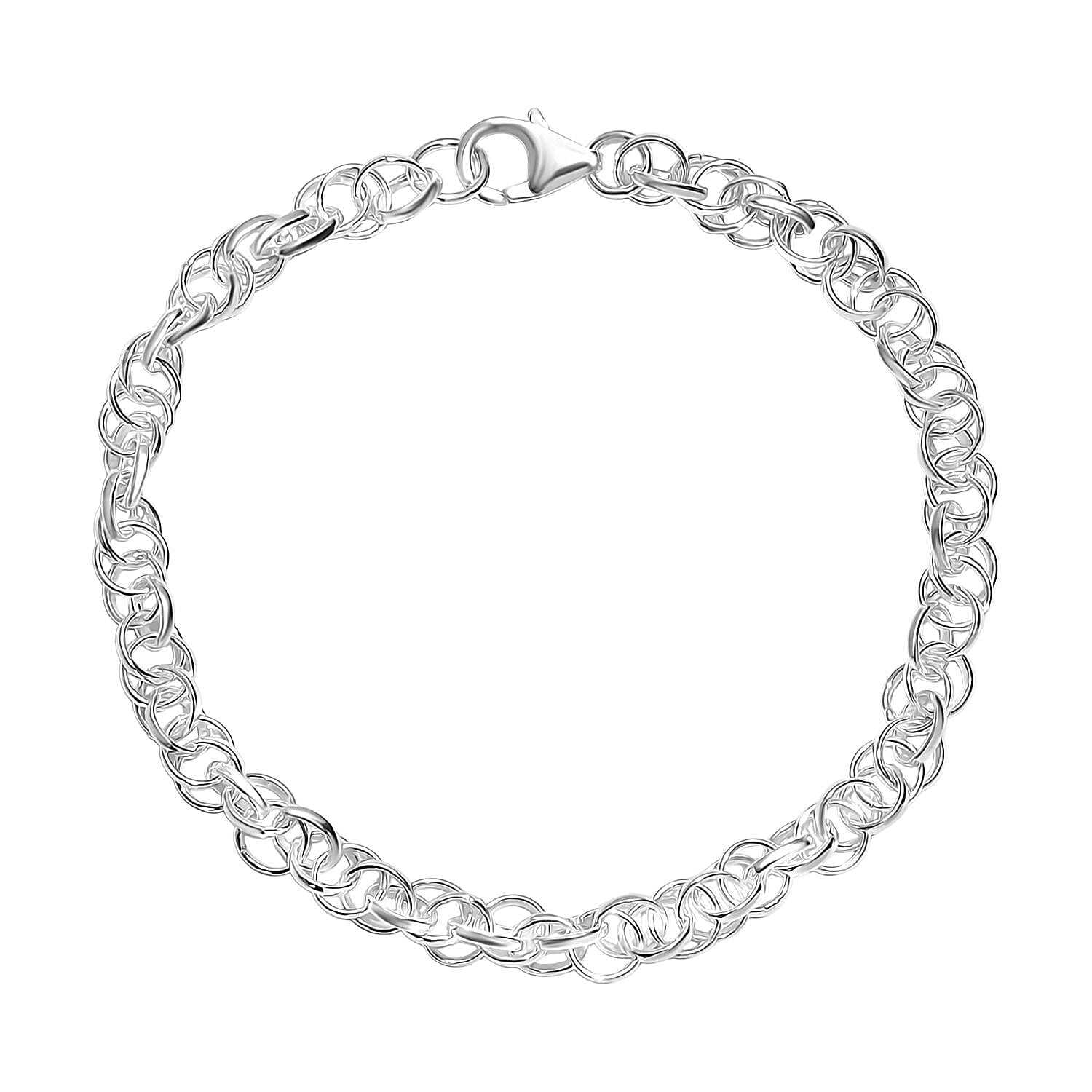 Link Chain Bracelet in Sterling Silver (7.25 In) 6.65 Grams