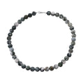Tree Agate Beaded 317.20 ctw Necklace 18 Inches in Sterling Silver - Sticky add to cart bar