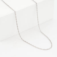 950 Platinum Sleek Box Chain Necklace 20 Inches 4.70 Grams